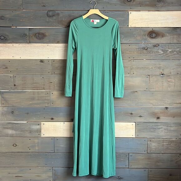 NWOT FREE PEOPLE Aubre Open-Back Essential Jersey Maxi Dress Mermaid - Picture 5 of 9